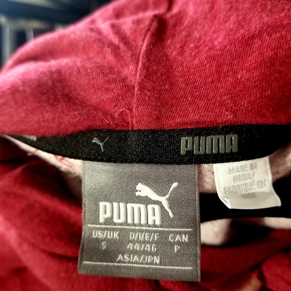 Puma Hoodie S Red Black Sweatshirt - Picture 6 of 7
